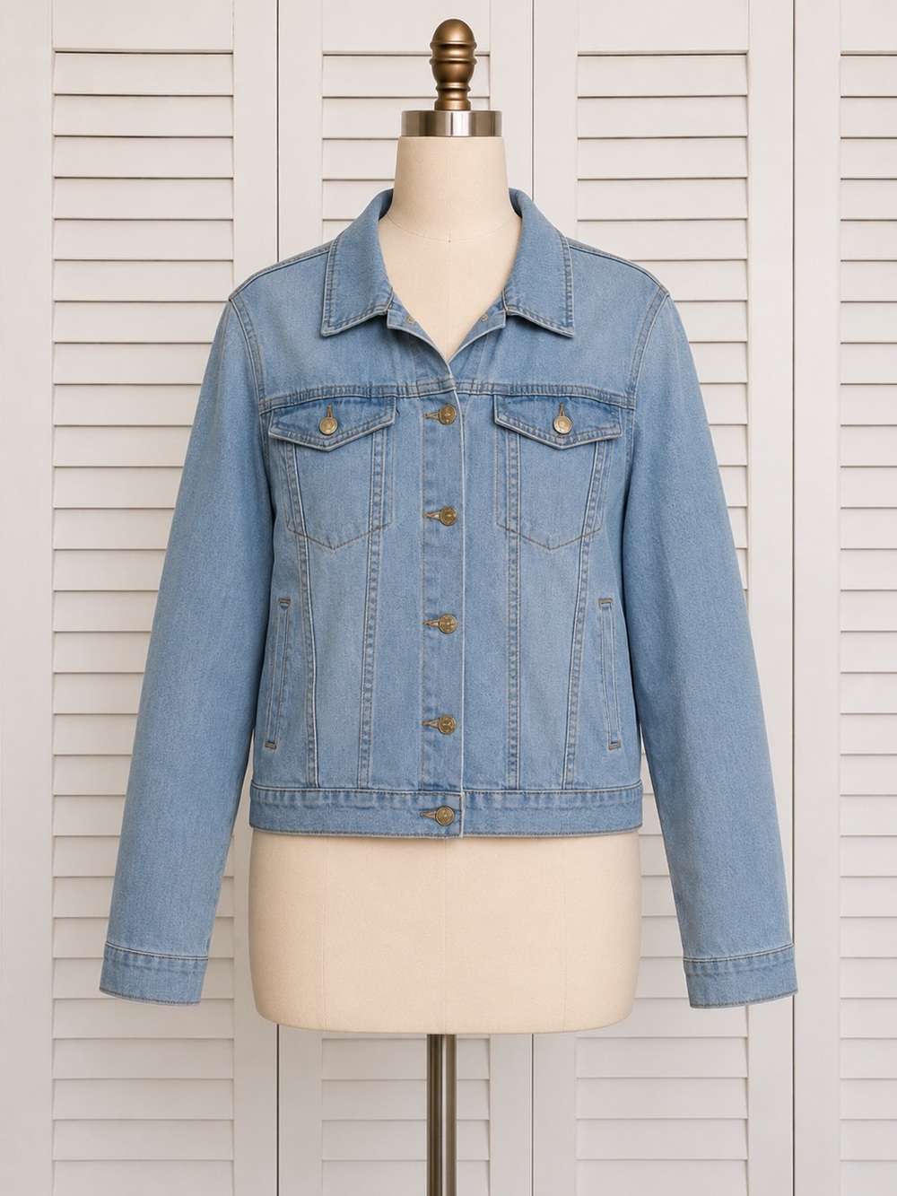 TALA Light Wash Denim Jacket - Women's Classic Jean Trucker